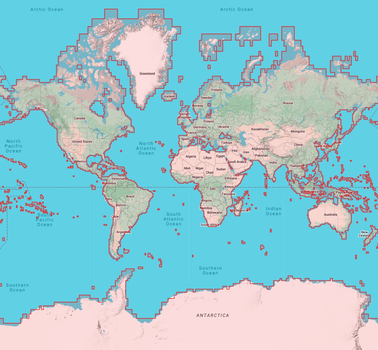 Global Coverage Map